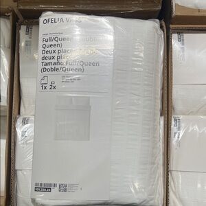 IKEA OFELIA VASS White Duvet Cover